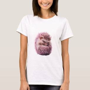 Sleeping Lavender Hedgehog Illustration Women T-Shirt