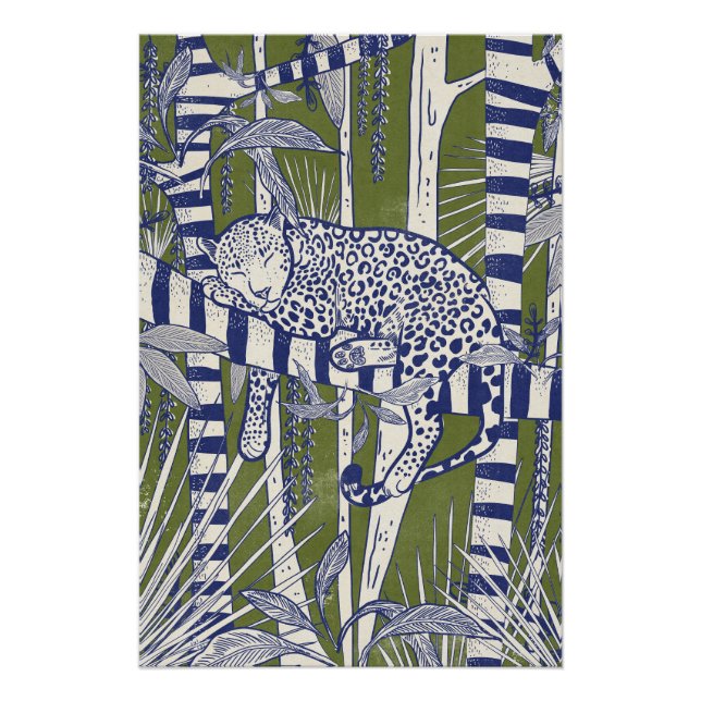 Sleeping Leopard Poster (Front)