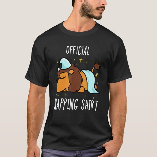 Sleeping Lion Pyjamas Sleepyhead T-Shirt (Front)