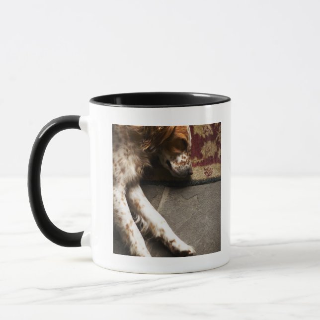 Sleeping Llewelyn setter Mug (Left)