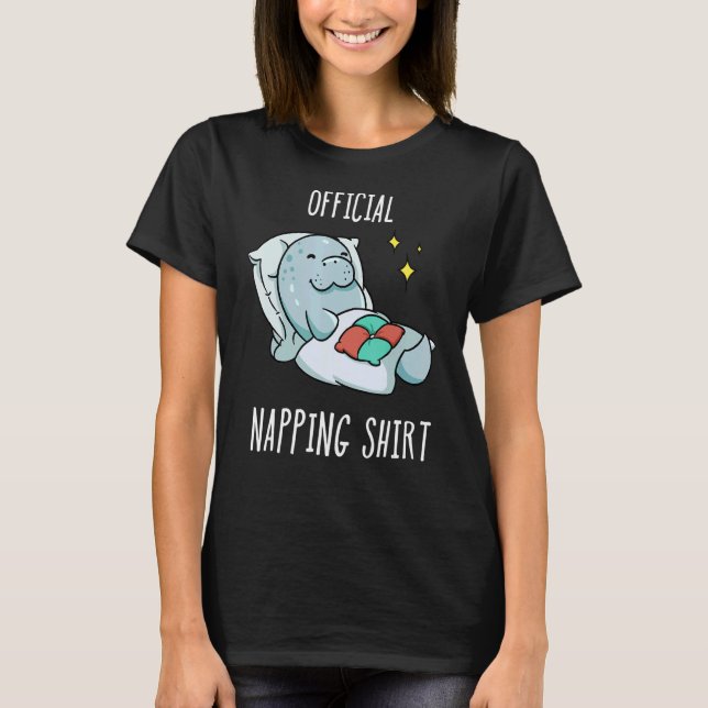 Sleeping Manatee Pyjamas Sleepyhead T-Shirt (Front)
