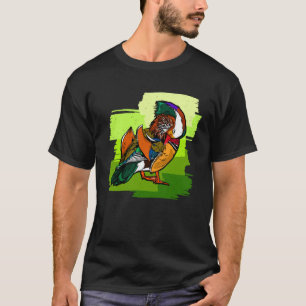sleeping Mandarin Duck Graphic for Ducks T-Shirt