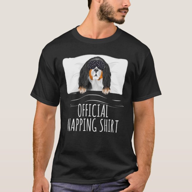 Sleeping Mask Cavalier King Charles Spaniel Offici T-Shirt (Front)