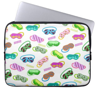 Sleeping masks pattern laptop sleeve