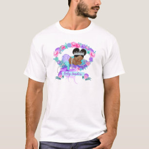 Sleeping Mermaid Theme Pink Purple Turquoise T-Shirt
