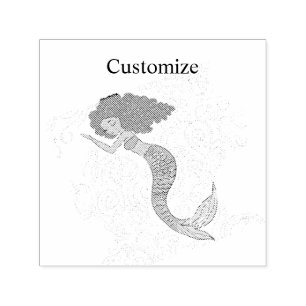Sleeping Mermaid Thunder_Cove Self-inking Stamp