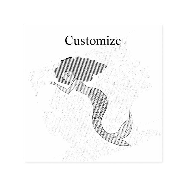 Sleeping Mermaid Thunder_Cove Self-inking Stamp (Design)