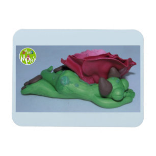 Sleeping Mon Under Rose Magnet
