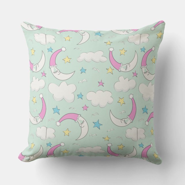 Sleeping Moon Cushion (Front)