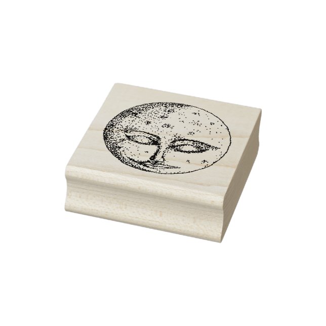 Sleeping Moon Rubber Stamp (Stamp)