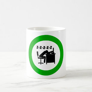 Sleeping Office Worker Coffee Mug