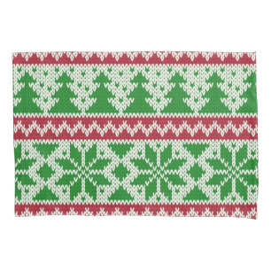 Sleeping On An Ugly Christmas Sweater Pillowcase