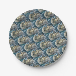 Sleeping Otter Paper Plate