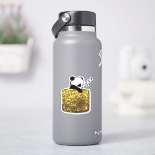 sleeping panda in a pocket