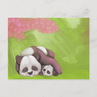 Sleeping Panda Postcard