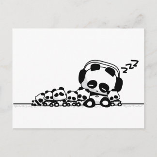 Sleeping Pandas Postcard