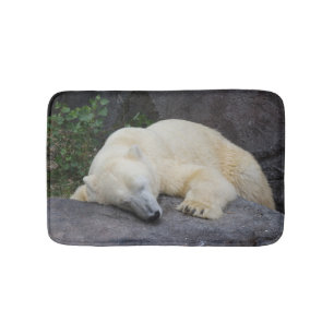 Sleeping Polar Bear Bath Mat