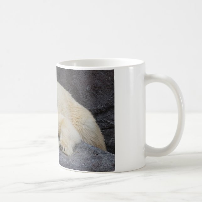 Sleeping Polar Bear Coffee Mug (Right)