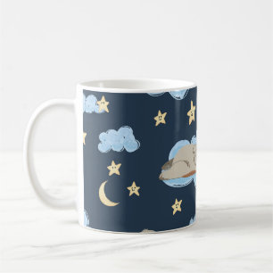 Sleeping Puppies: Good Night Pattern Coffee Mug
