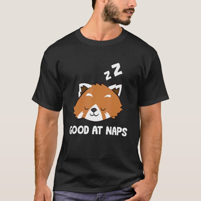Sleeping Red Panda Good At Naps Napping Red Panda  T-Shirt (Front)