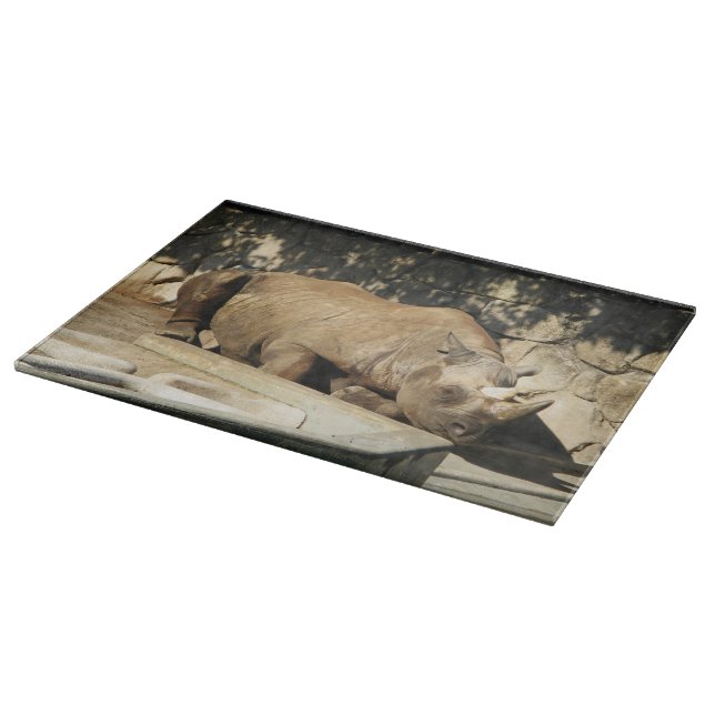 Sleeping Rhino Cutting Board (Corner)