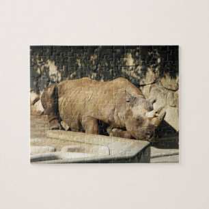 Sleeping Rhino Jigsaw Puzzle