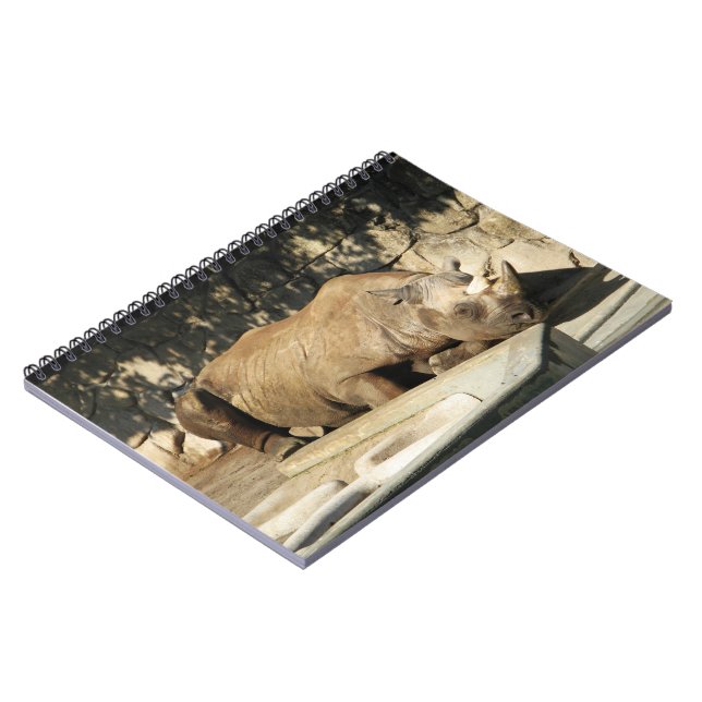 Sleeping Rhino Notebook (Left Side)