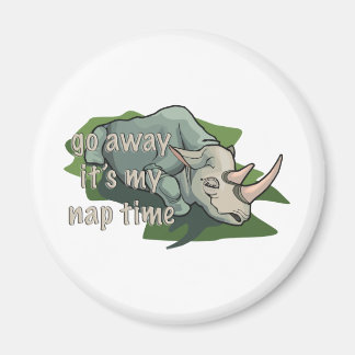 SLEEPING RHINOCEROS MAGNET