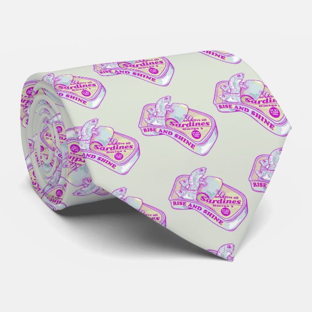 SLEEPING SARDINES rISE AND SHINE Tie (Rolled)