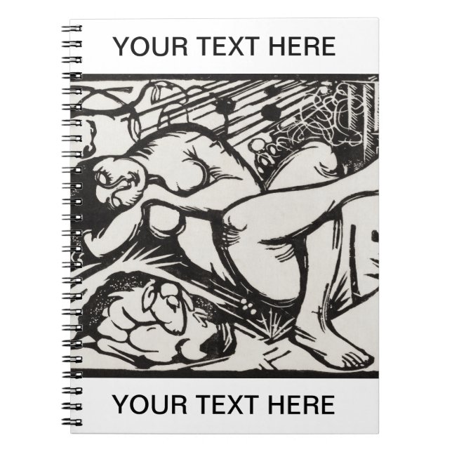 Sleeping Shepherdess Franz Marc Personalised Noteb Notebook (Front)