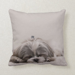 Sleeping Shih tzu Pillow, Sleeping Dog Cushion