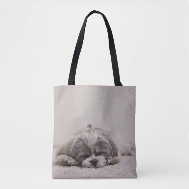 Sleeping Shih tzu Tote Bag, Sleeping Dog (Front)