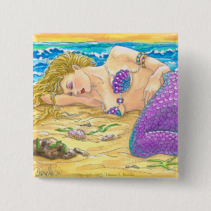 Sleeping Siren 15 Cm Square Badge