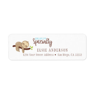 Sleeping Sloth Being Lazy Return Address   Return Address Label