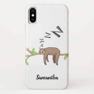 Sleeping sloth iPhone x case