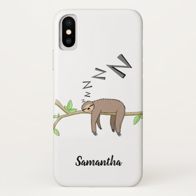 Sleeping sloth Case-Mate iPhone case (Back)