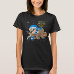 Sleeping Sloth Menorah Hanukkah Chanukah Animal Je T-Shirt<br><div class="desc">Sleeping Sloth Menorah Hanukkah Chanukah Animal Jewish</div>