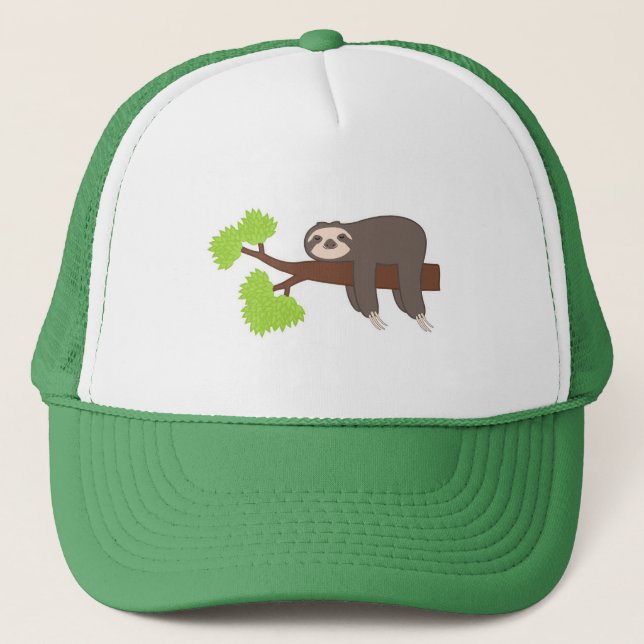 Sleeping Sloth Trucker Hat (Front)