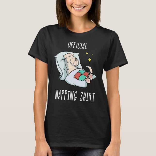 Sleeping Soft Coated Wheaten Terrier Pyjamas T-Shirt (Front)