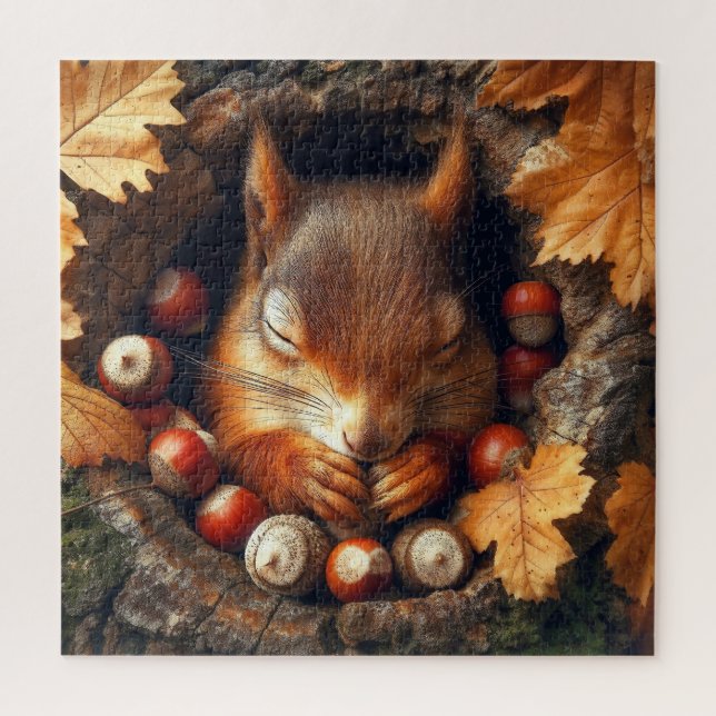 Sleeping Squirrel Puzzle (Vertical)