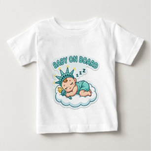 Sleeping Statue of Liberty Baby T-Shirt