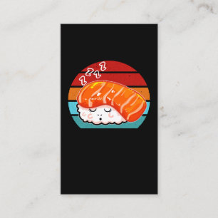 Sleeping Sushi Kawaii Japanese Food Business Card