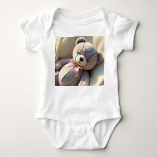 Sleeping teddy baby bodysuit