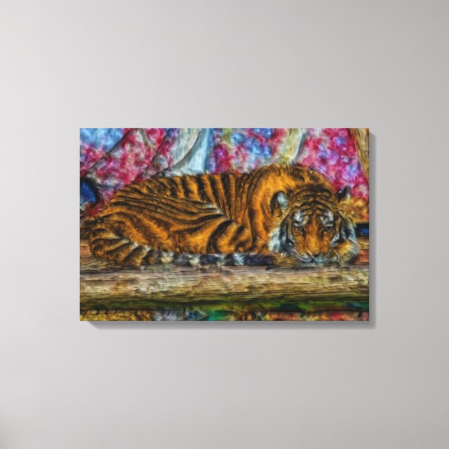 Sleeping Tiger Canvas Print (Front)