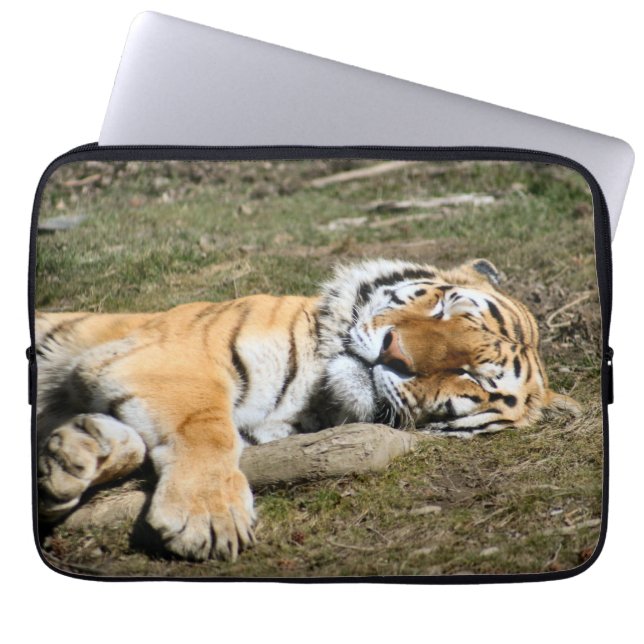 Sleeping Tiger Laptop Sleeve (Front)