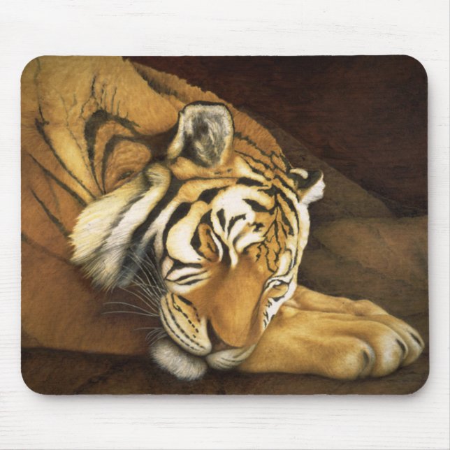sleeping tiger mouse pad (Front)