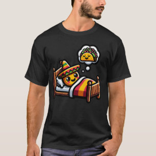 Sleeping Tortilla Dreaming Of Taco Mexican Food An T-Shirt