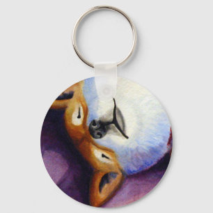 Sleeping Turbeaux Keychain
