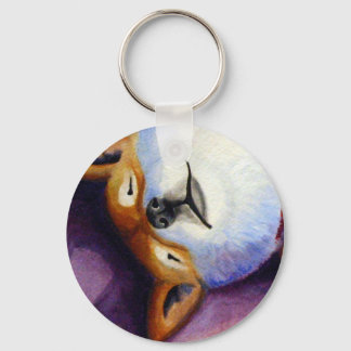 Sleeping Turbeaux Keychain