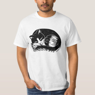Sleeping Tuxedo Cat Men's Value T-Shirt